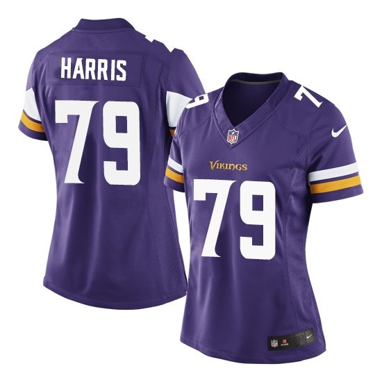 Women's Michael Harris Minnesota Vikings Nike Limited Purple Home Jersey